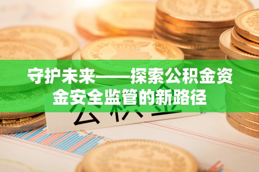 平顺守护未来——探索公积金资金安全监管的新路径