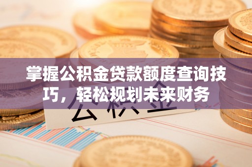 平顺掌握公积金贷款额度查询技巧，轻松规划未来财务