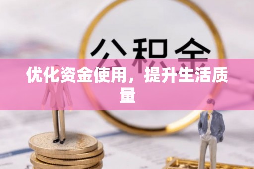 平顺优化资金使用，提升生活质量
