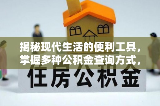 平顺揭秘现代生活的便利工具，掌握多种公积金查询方式，让财富管理更轻松